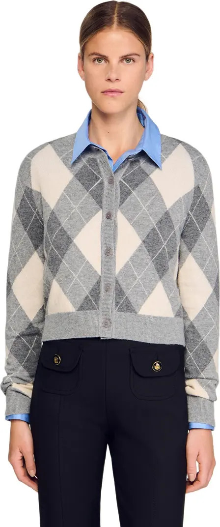 Argyle pattern cardigan | Nordstrom