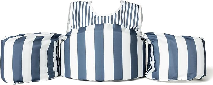 Colorblock Swim Vest, Toddler Life Jacket, Cute, Simple, Life Vest for Boys and Girls (Blue) | Amazon (US)