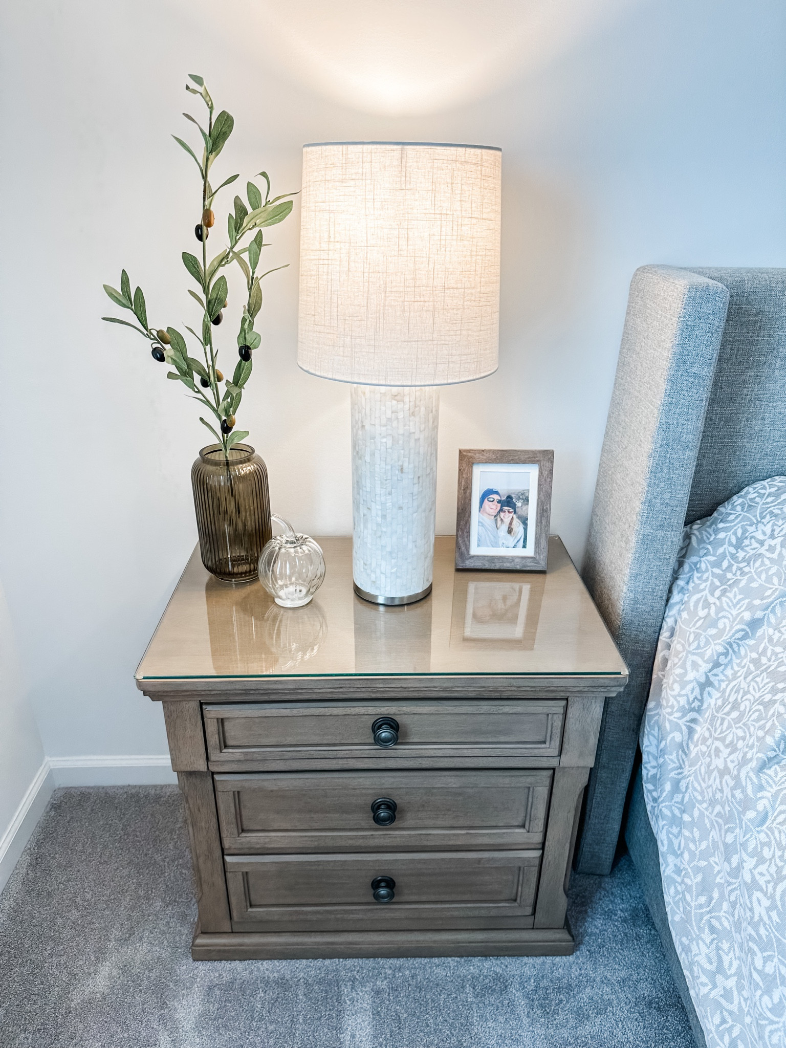 Picked up this dark green vase this weekend - it’s perfect for our bedroom 🌿 

Bedroom decor / olive green vase / capiz shell lamp / neutral bedroom / cozy bedroom 

#LTKSeasonal #LTKhome #LTKunder100