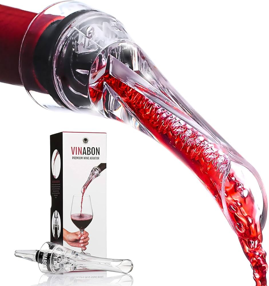 VINABON Wine Aerator Pourer Spout - Professional Quality Wine Aerator Attaches to Wine Bottle for... | Amazon (US)
