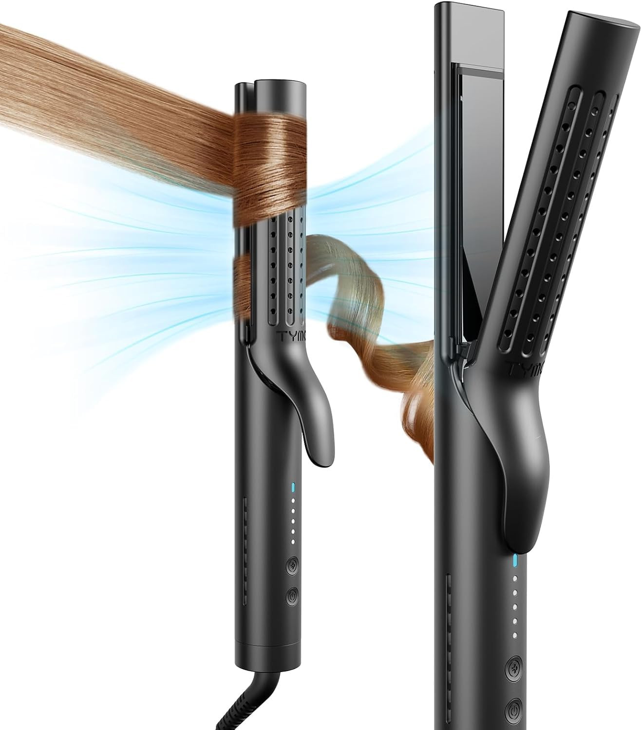 TYMO Airflow 2.0 Curling Iron Flat Iron - Hair Straightener and Curler 2 in 1, 1.25 Inch Curling ... | Amazon (US)