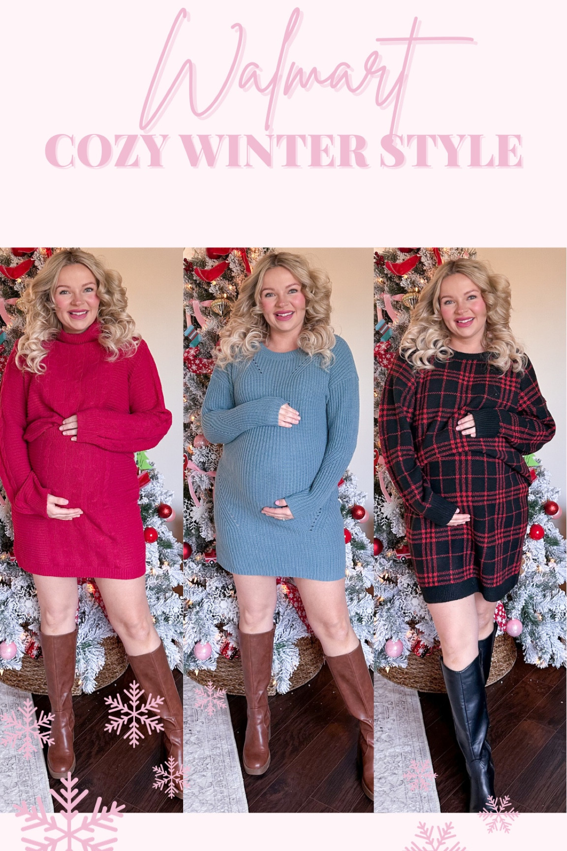 Cozy winter outfit ideas! I’m wearing a large in both sets and a small in the sweater dress! 

Walmart haul, Walmart finds, Walmart deals, Walmart fashion, Walmart style

Maternity fashion, bump style, maternity outfits, bump outfits  

Size 6, medium size, momsize, size 8, fall 2023, petite fashion, short girl, petite style, Casual outfit ideas, mom style, easy outfits, Pinterest style, girly outfits, mom outfit ideas, cozy style, winter style, sweater weather, sweater outfits, two piece lounge set, loungewear set, winter outfit, oversized sweater, comfy style, holiday fashion, Christmas dress, red dresses 

#LTKstyletip #LTKfindsunder50 #LTKSeasonal
