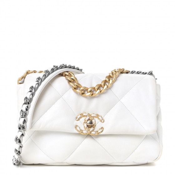 CHANEL

Goatskin Quilted Medium Chanel 19 Flap White | Fashionphile
