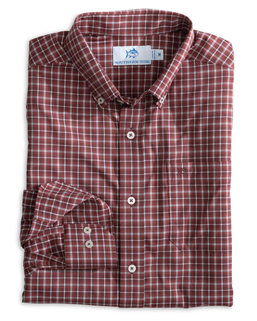 Intercoastal Ardmore Plaid Long Sleeve Sport Shirt | Southern Tide