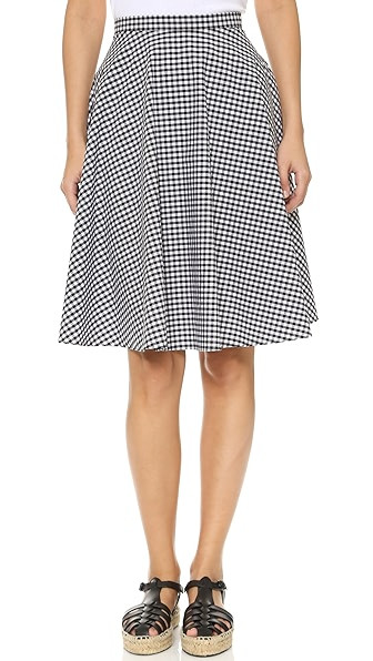 Darwin Lanah Gingham Skirt - Black Gingham | Shopbop
