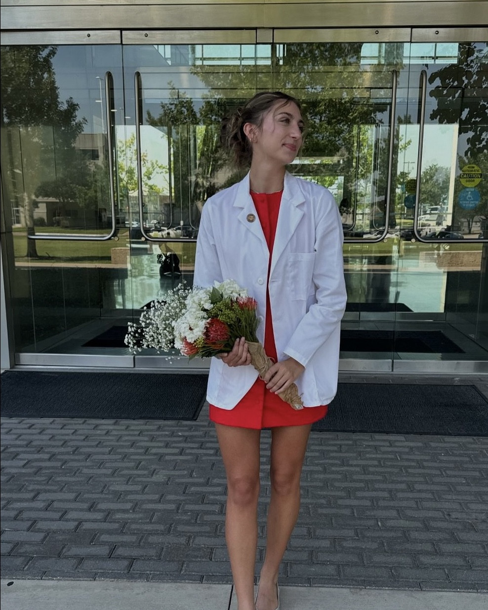 White coat ceremony for medical school! Outfit details are tagged 