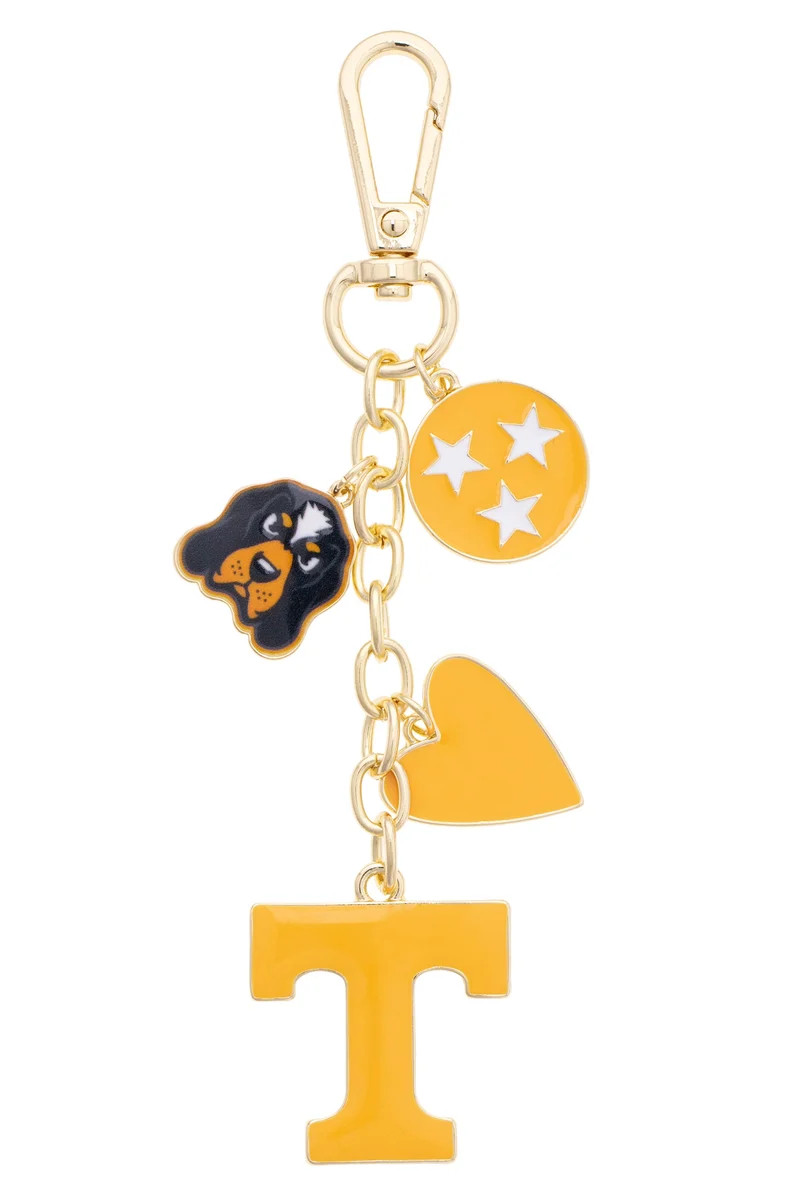 Tennessee Vols Heart Cluster Bag Charm | CANVAS