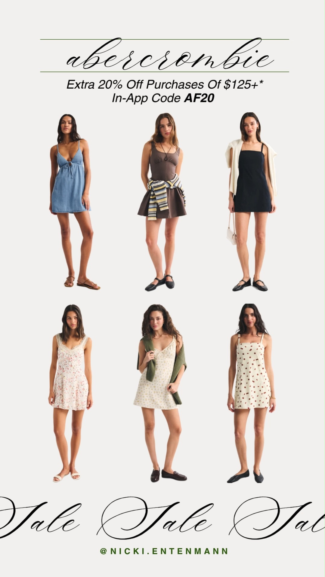 Score an extra 20% off these Abercrombie mini dress favorites with code AF20. From denim to florals, your summer wardrobe just got a major upgrade. Shopping is my favorite cardio.

#abercrombie #abercrombiestyle #summerdresses #minidresses #salealert #wardrobeessentials #ootdinspo #fashionfinds #styleonabudget #summerstyle 

 #LTKootd #LTKSaleAlert #LTKTravel