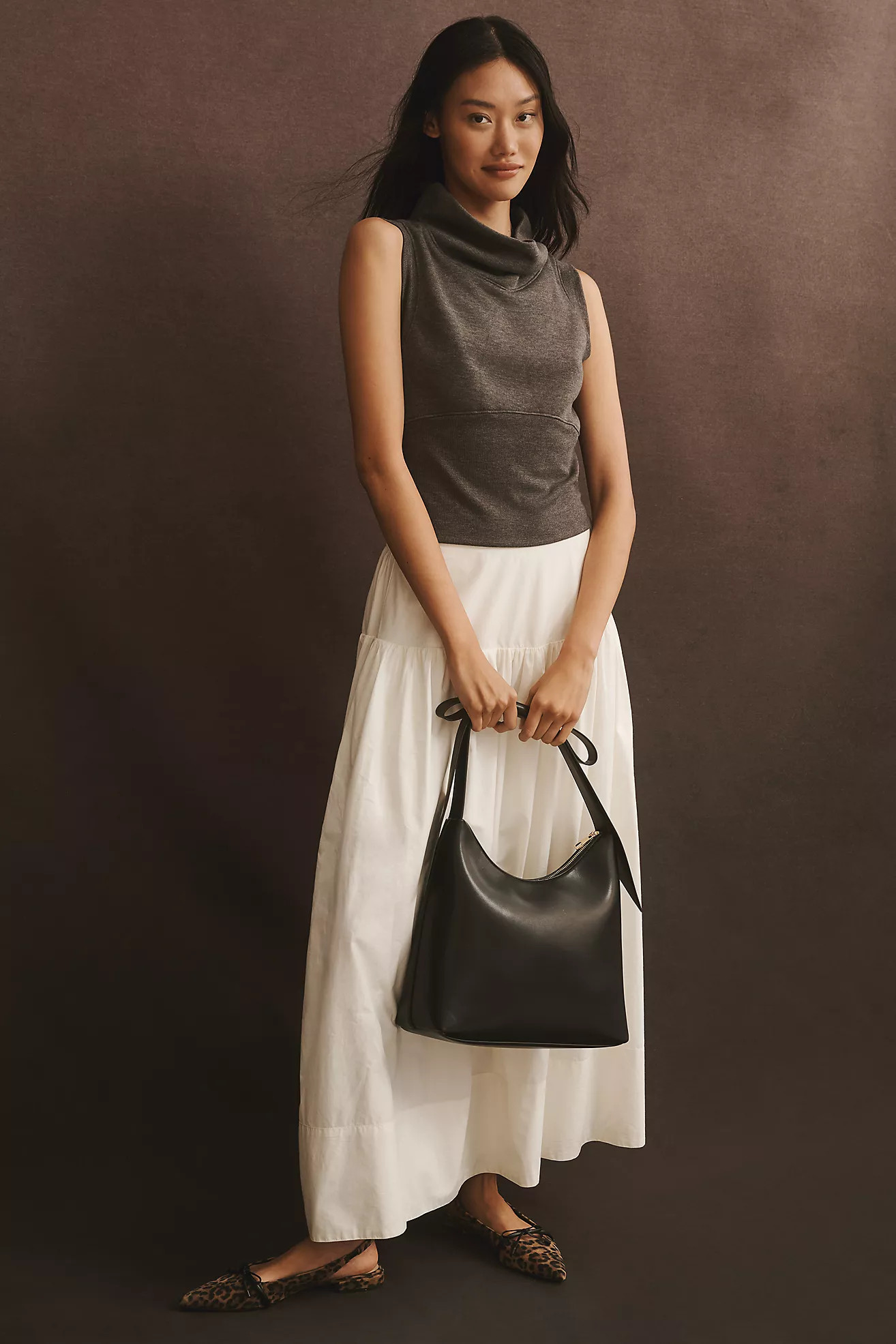 Maeve Cowl-Neck Muscle Knit Tank | Anthropologie (US)