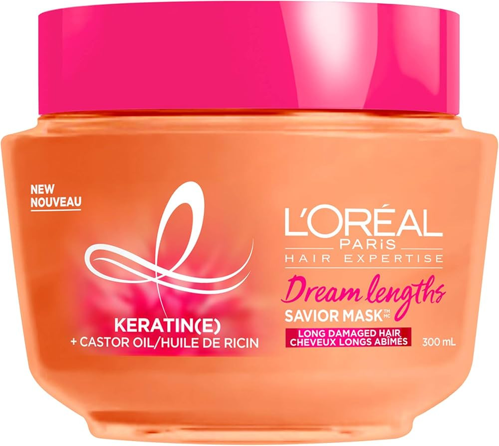 L’Oréal Paris Dream Lengths Savior Mask, Hair Mask for Long Damaged Hair, Formulated with Cast... | Amazon (CA)