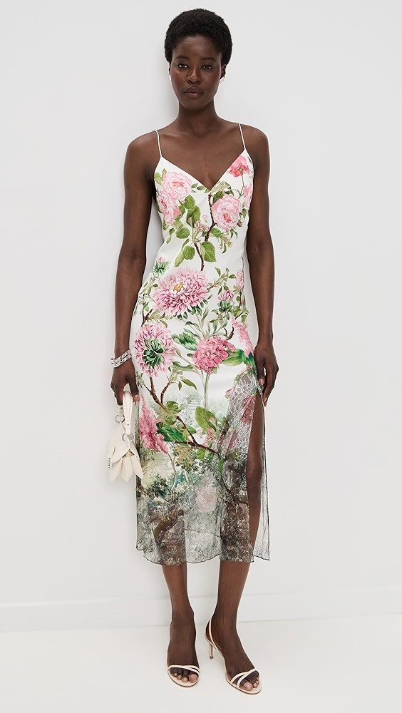 alice + olivia Julietta Cutaway Lace Slip Dress | Shopbop | Shopbop