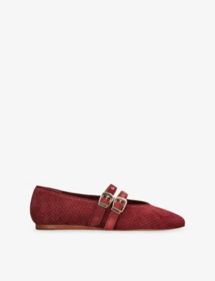 Baylee Grommet Suede Ballet Flats | Selfridges