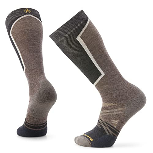 Smartwool Ski Full Cushion Merino Wool Over The Calf Socks For Men and Women, Taupe, Large | Amazon (US)