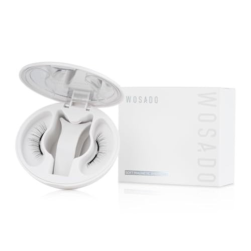 WOSADO Soft Magnetic Eyelashes Kit with Applicator, [Silky Black II] 21.5mm Reusable Glue-free Wispy Magnetic Lashes, Cruelty-free False Lashes, Waterproof, Lightweight, Suit for Heavy Makeup | Amazon (US)
