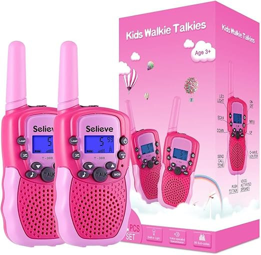 Selieve Toys for 3-12 Year Old Girls Boys, Walkie Talkies for Kids 22 Channels 2 Way Radio Toy wi... | Amazon (US)