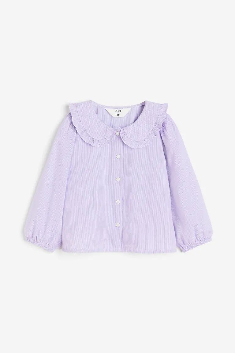 Cotton Blouse with Collar | H&M (US + CA)