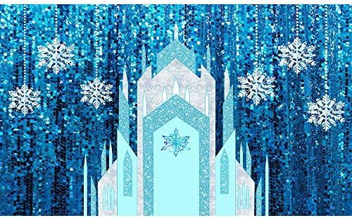 Allenjoy 5x3ft Ice Castle Backdrop Winter Snowflake Blue Curtain (No Glitter No Sequin) Photograp... | Amazon (US)