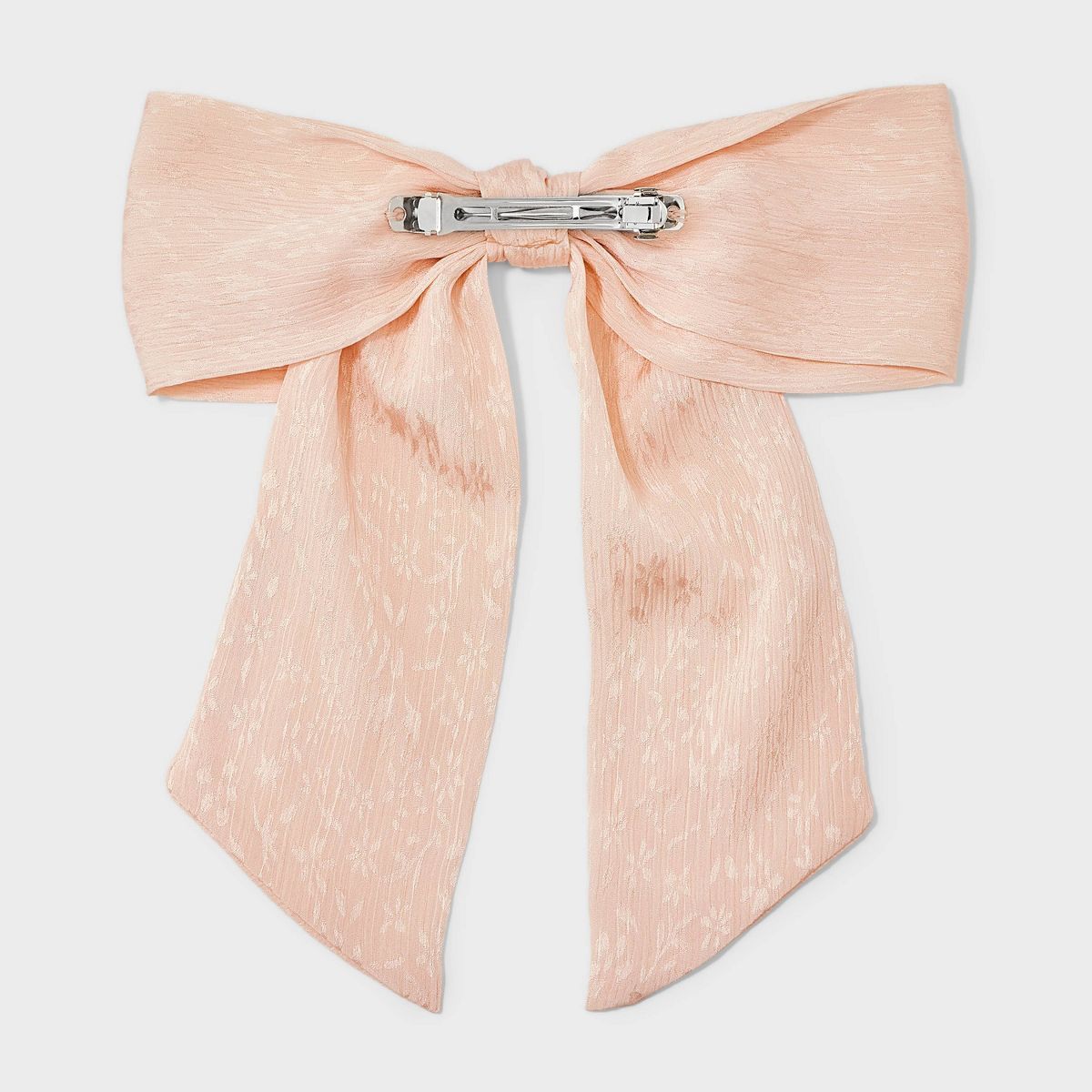 Floral Chiffon Hair Bow Barrette - A New Day™ Pink | Target