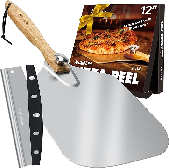 12" Aluminum Pizza Peel with Foldable Handle, Storage Bag & Cutter | Amazon (CA)