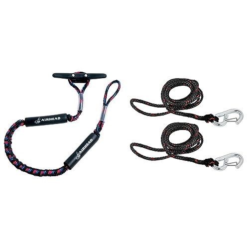 AIRHEAD AHDL-4 Bungee Dockline 4 Feet, Black/Blue/Red & Extreme Max 3006.6634 PWC 7' Dock Line with Zinc-Plated Snap Hook - Value 2-Pack | Amazon (US)