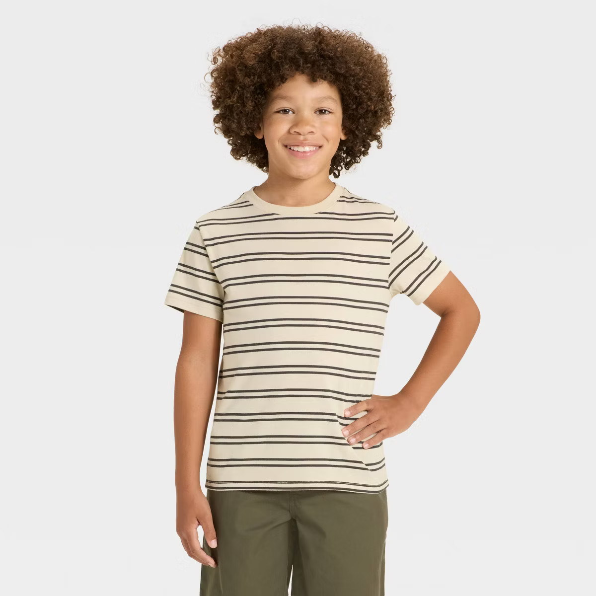Boys' Short Sleeve Striped T-Shirt - Cat & Jack™ | Target