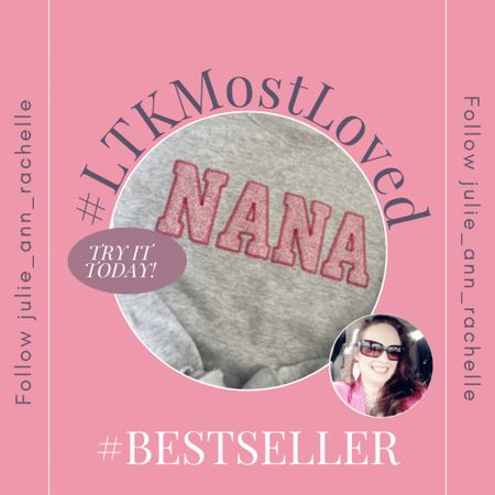 NANA Embroidered Pink Floral Applique Sweatshirt | Simple NANA Pullover, Gift for Grandma, Personalized Nana Shirt

#LTKmidsize #LTKMostLoved #LTKplussize