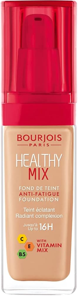 Bourjois Healthy Mix Anti-Fatigue Medium Coverage Liquid Foundation 55 Dark Beige, 30ml, 10003282 | Amazon (UK)