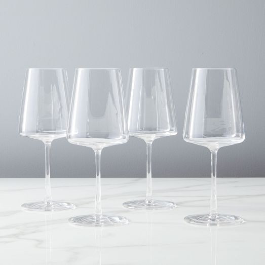 Horizon Lead-Free Crystal White Wine Glass Sets | West Elm (US)