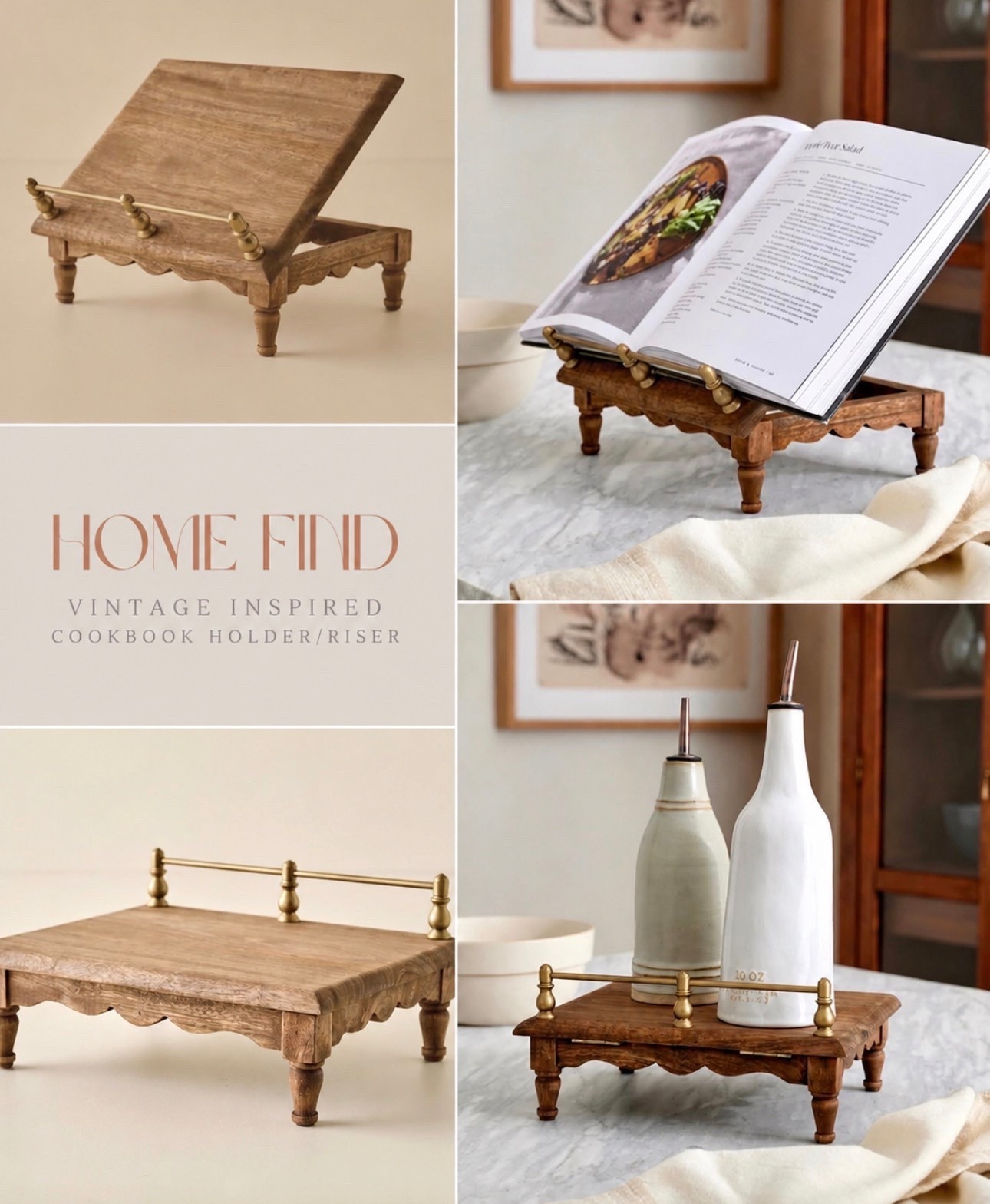 Look what’s back!! Vintage-Inspired Cookbook Holder + Riser Available for pre-order. It will sell out

#LTKSeasonal #LTKHome #LTKSaleAlert