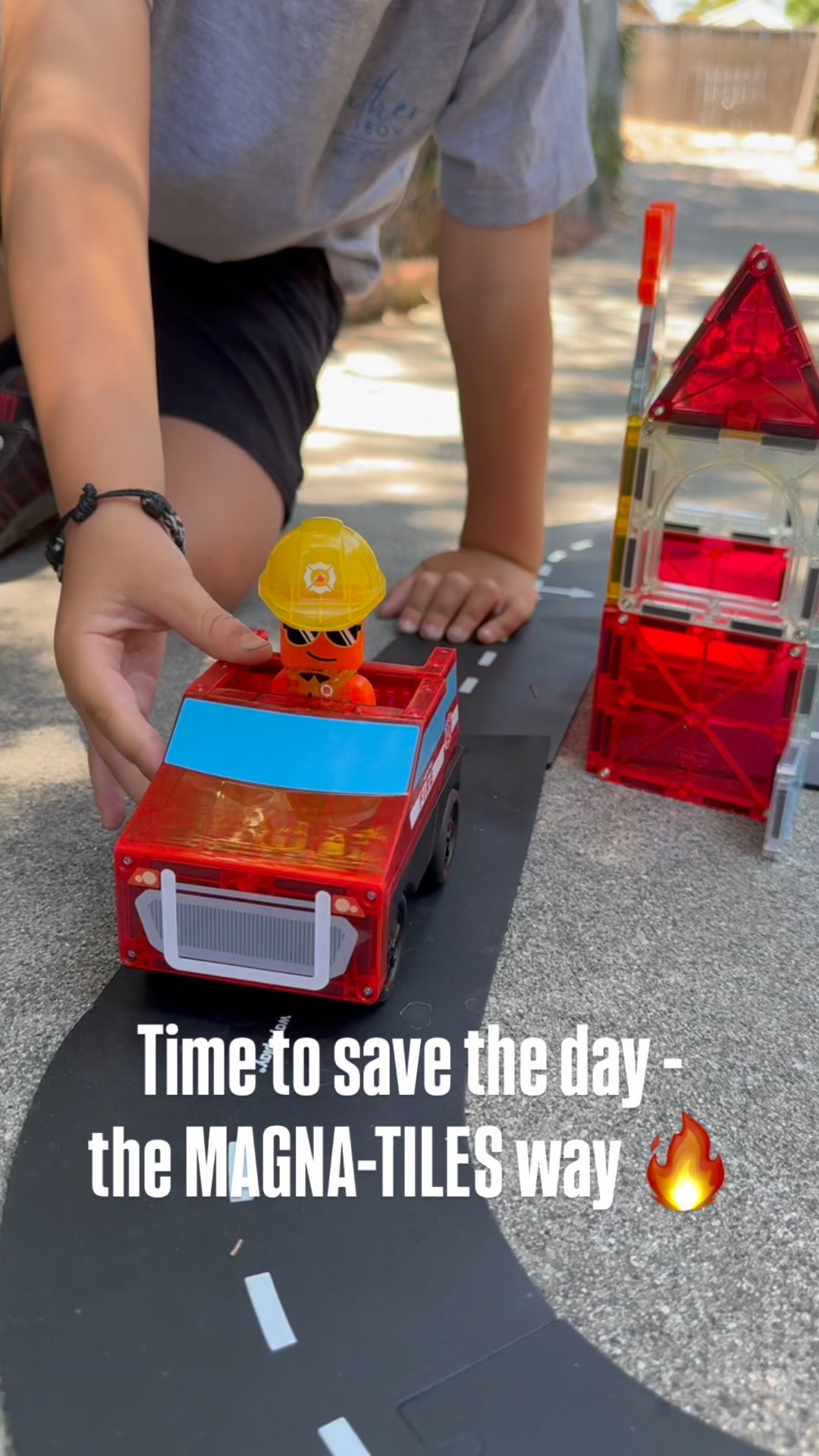 🚨🔥 Time to save the day! Build your fire station, race to the rescue, put out the fire, and zoom off to the next adventure! 🧱🚒💨
•
•
•
#MagnaTiles #FireRescueFun #LittleHeroes #BuildPlaySave #MAGNAtiles #firerescue #gifted #waytoplay #waytoplayroads #boymom 