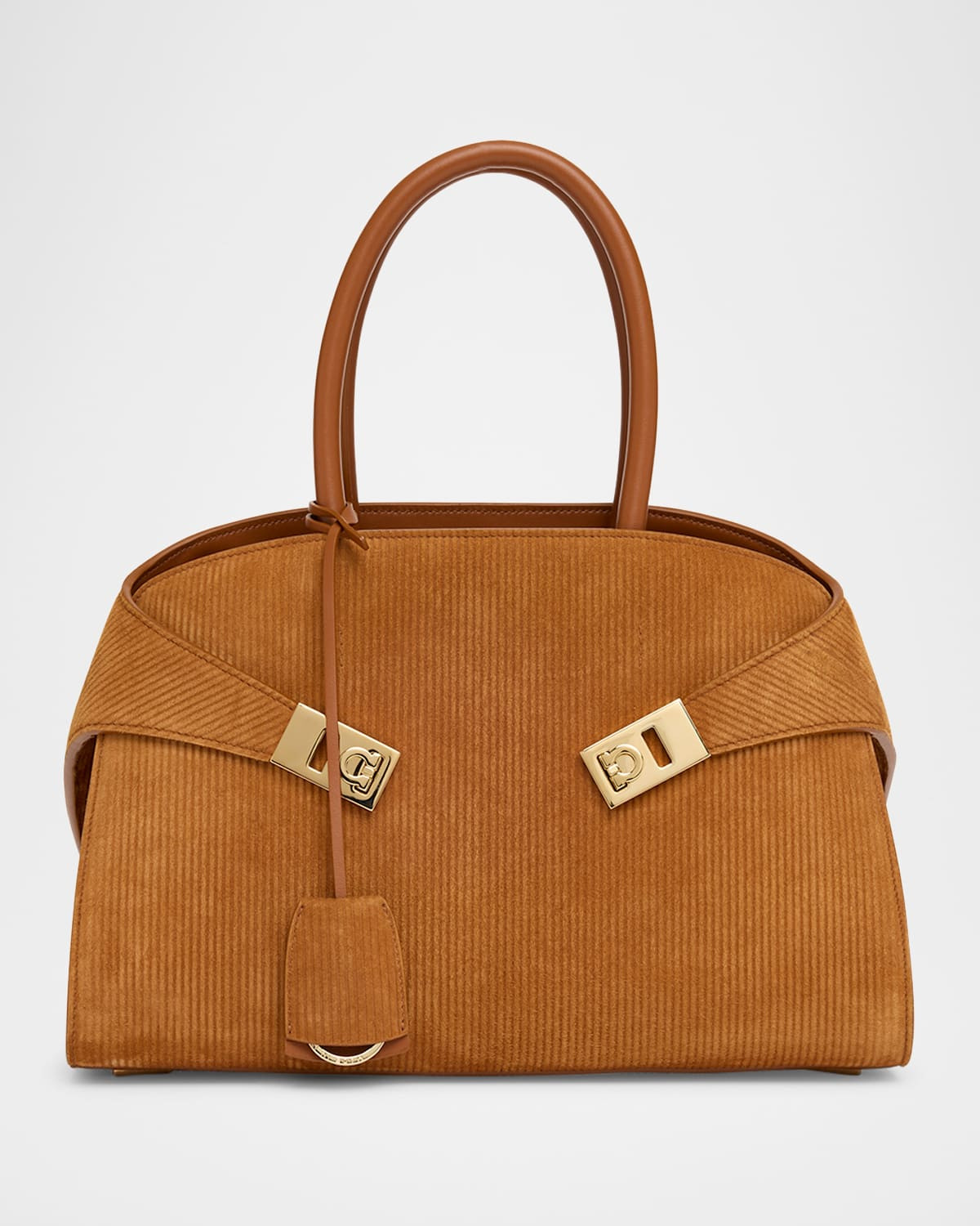 Hug Suede Corduroy Top-Handle Bag | Neiman Marcus