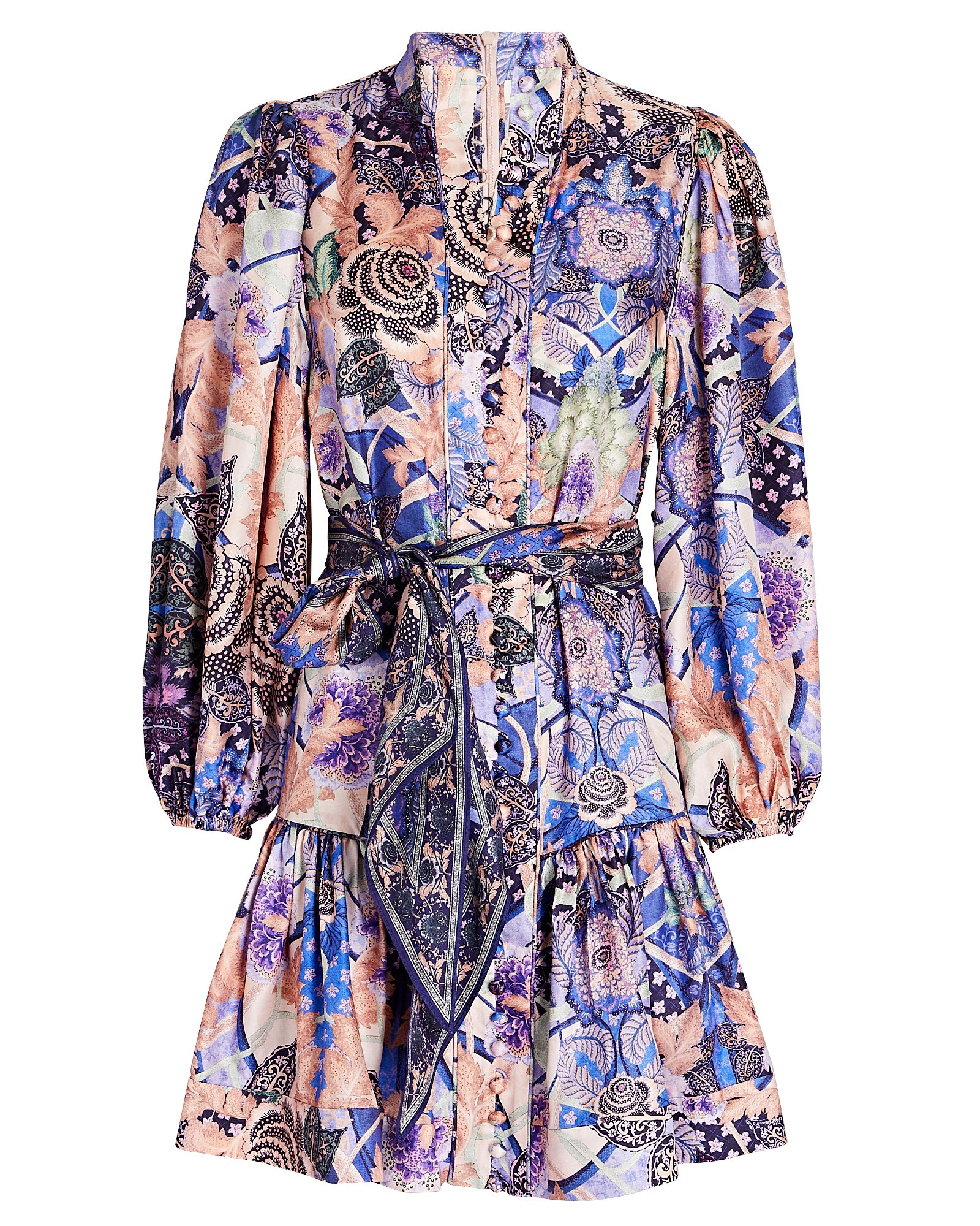 Celestial Printed Silk Mini Dress | INTERMIX