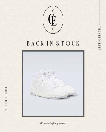 The 650 leather high-top sneakers from New Balance are designed based on the brand's popular 550 design. The retro-inspired style has a padded collar, perforated uppers, and rubber outer soles that ensure a steady grip. 

True to size, New balance, unisex, leather high-top sneakers, white shoes, mytheresa, fit 

#LTKmens #LTKshoecrush #LTKstyletip