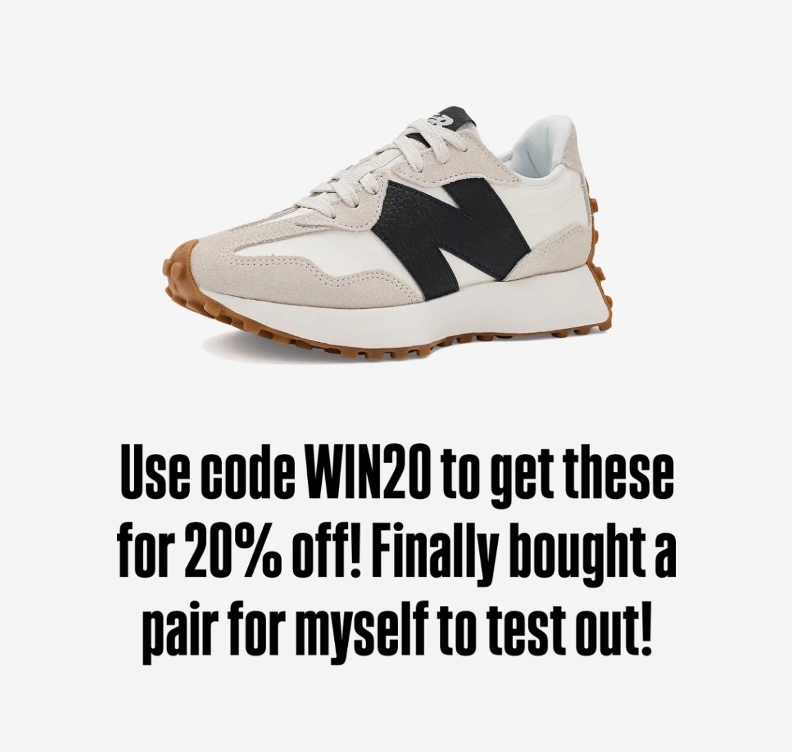 New Balance sneakers on deal! Use code WIN20 for 20% off! 



#LTKActive #LTKfitnessgoals #LTKSaleAlert