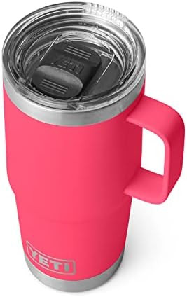 YETI Rambler 20 oz Travel Mug, Stainless Steel, Vacuum Insulated with Stronghold Lid, Bimini Pink | Amazon (US)