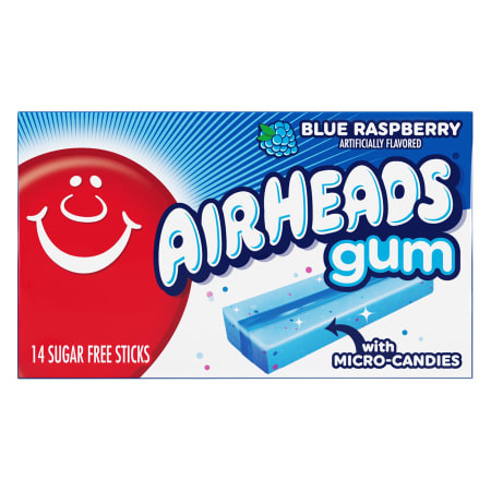 Airheads® Blue Raspberry Gum With Micro-Candies 14-Count | Five Below