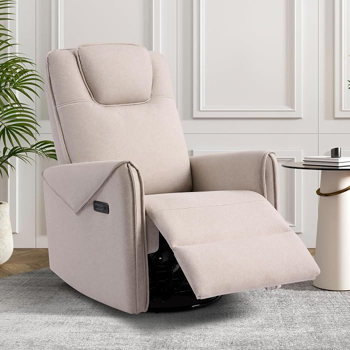 Fernsehsessel Elektrisch Verstellbar Drehbar, Relaxsessel Massagesessel mit Liegefunktion, 270° ... | Amazon (DE)