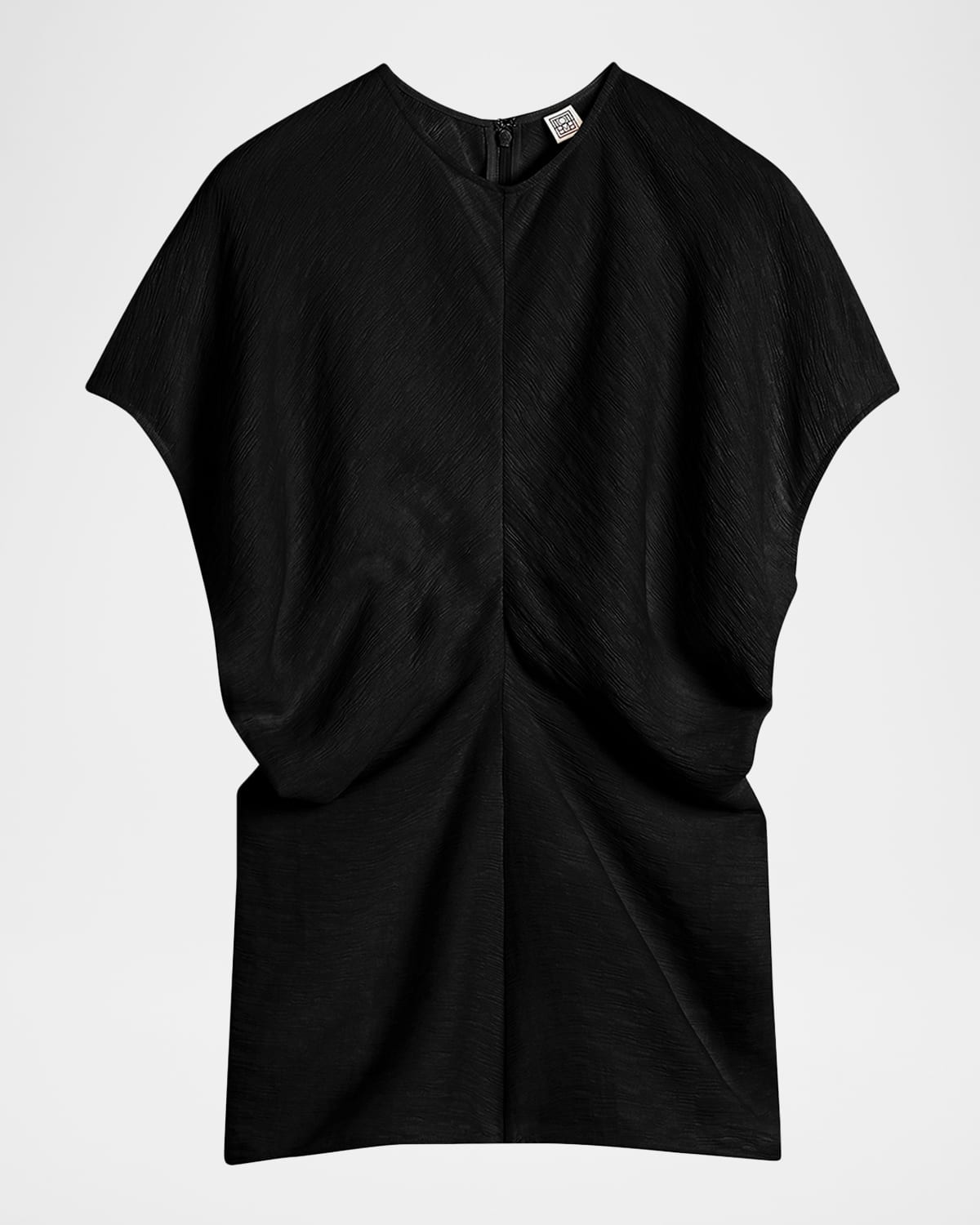 Slouch Waist Short-Sleeve Top | Neiman Marcus