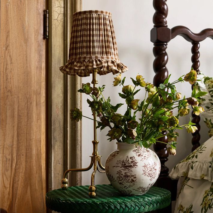 Abby Ruffle Taper Lamp Shade | GreenRow
