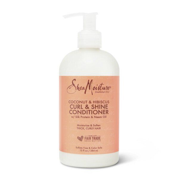 SheaMoisture Coconut and Hibiscus Curl and Shine Conditioner to Restore and Smooth Dry Hair for T... | Walmart (US)