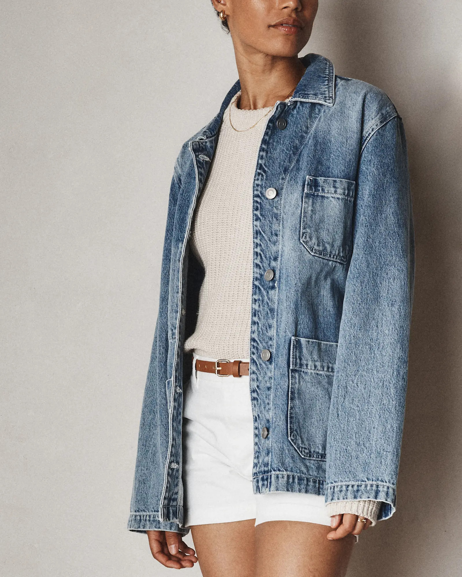 100% Organic Cotton Denim Chore Jacket | Quince