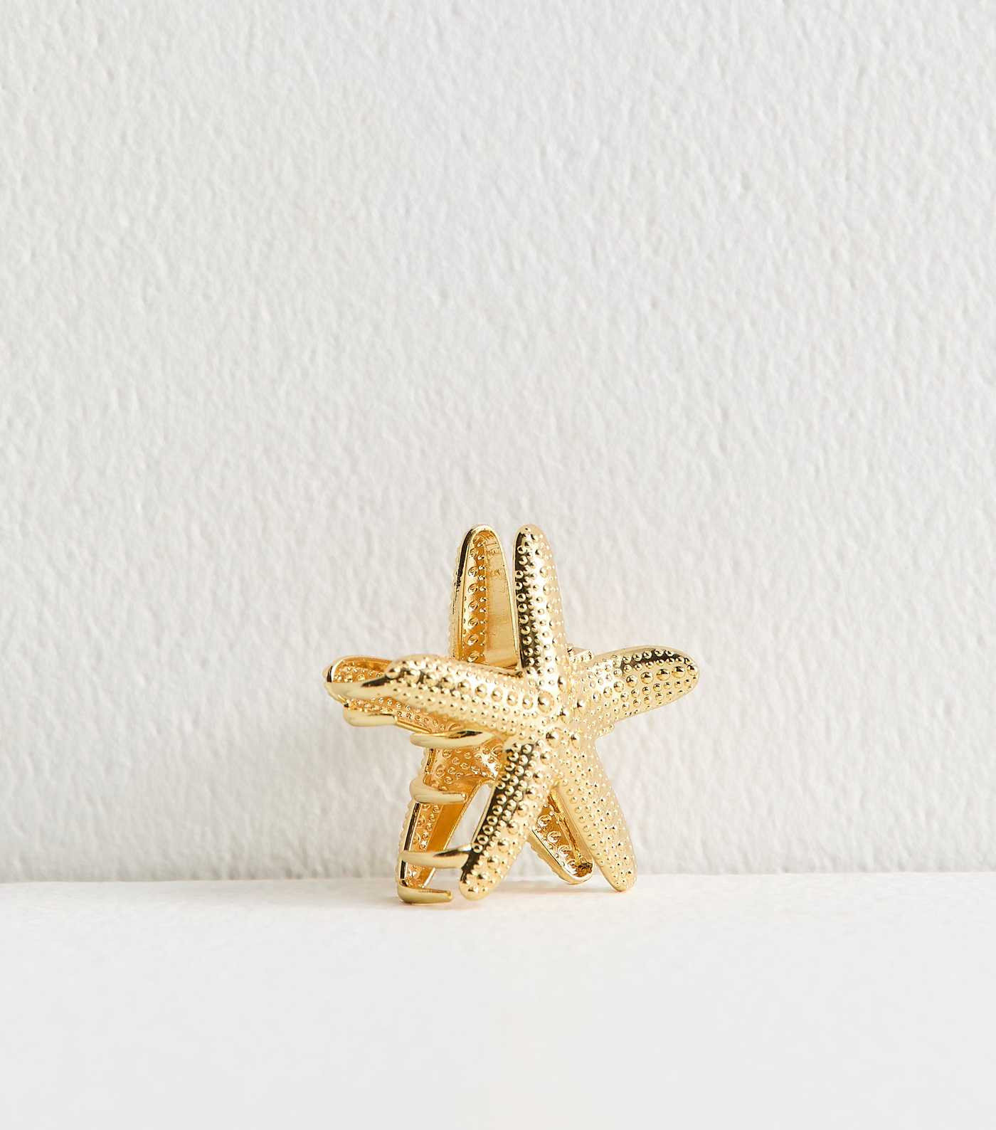 Gold Tone Textured Starfish Hair Clip | New Look | New Look (UK)