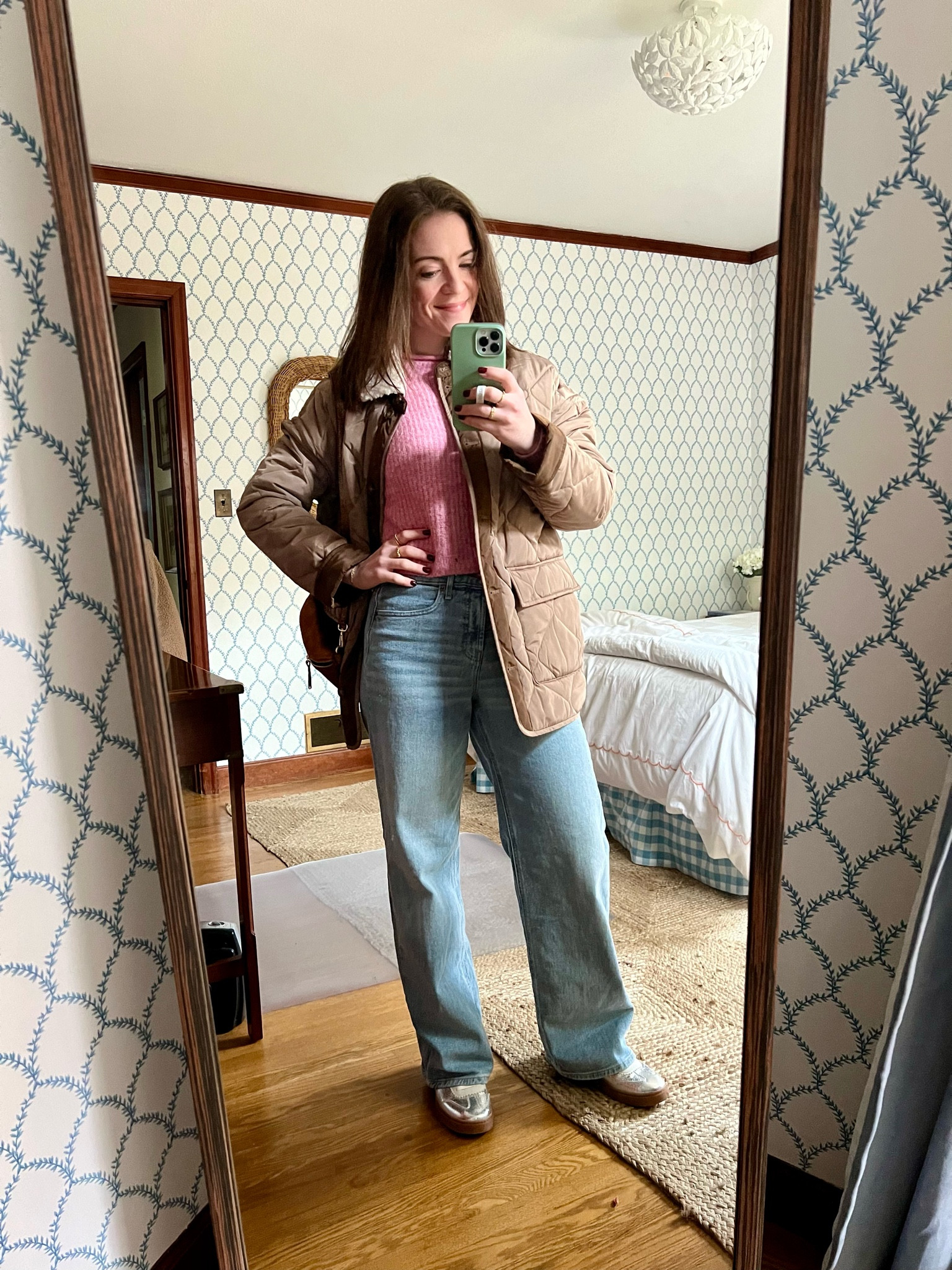 Warm and comfy, but made it fun because silver sneakers. (And they’re on sale, and come in wide!)

#LTKFindsUnder100 #LTKSeasonal