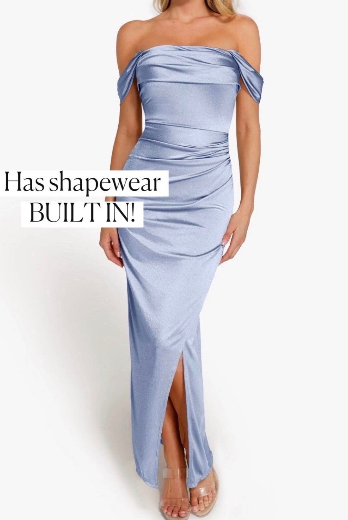 Wedding guest dress with shapewear sewn in!!

Wedding 
Spring wedding 

#LTKWedding