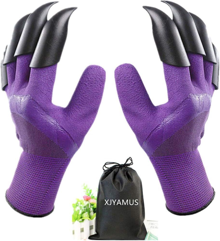 XJYAMUS Gardening Gloves, Waterproof Garden Gloves with Claw For Digging Planting, Best Gardening... | Amazon (US)