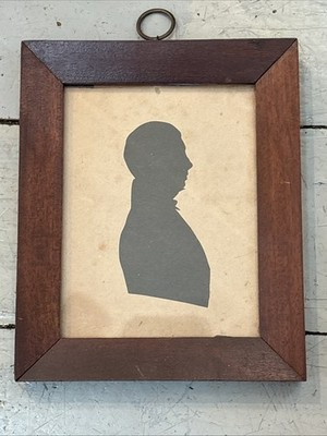 Antique 1800’s Silhouette Portrait Miniature of Gentleman | eBay US
