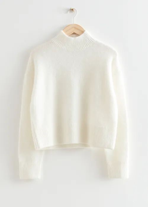 Cropped Mock Neck Knit Jumper | & Other Stories (EU + UK)