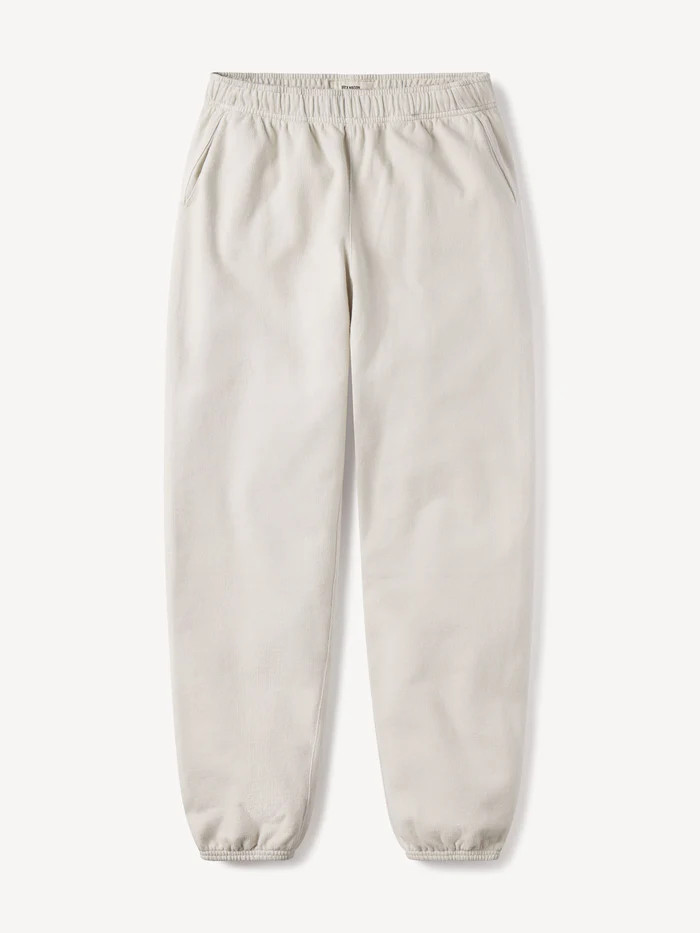 An easygoing knit pant made from soft and cozy brushed loopback French terry. | Buck Mason