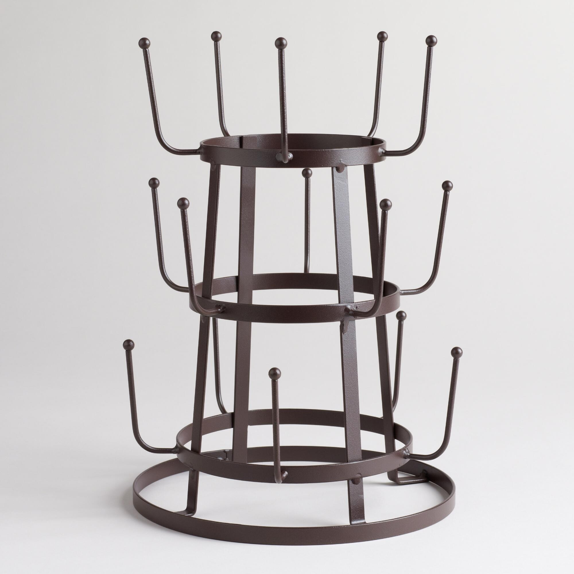 Wire 3-Tier Glass Drying Rack | World Market