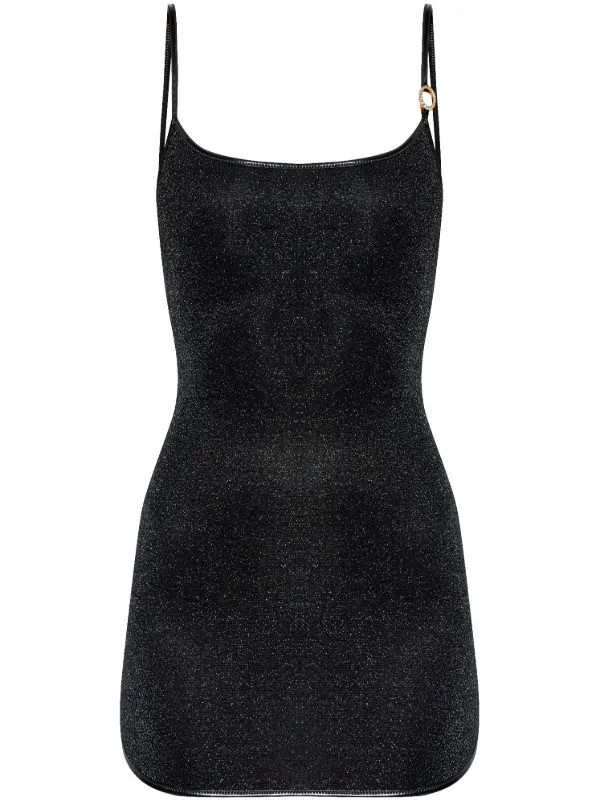 Oséree Lurex Mini Dress | Black | FARFETCH ES | Farfetch Global